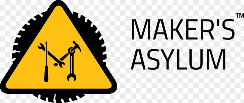 Logo Maker Faire Maker's Asylum Tool Yellow PNG