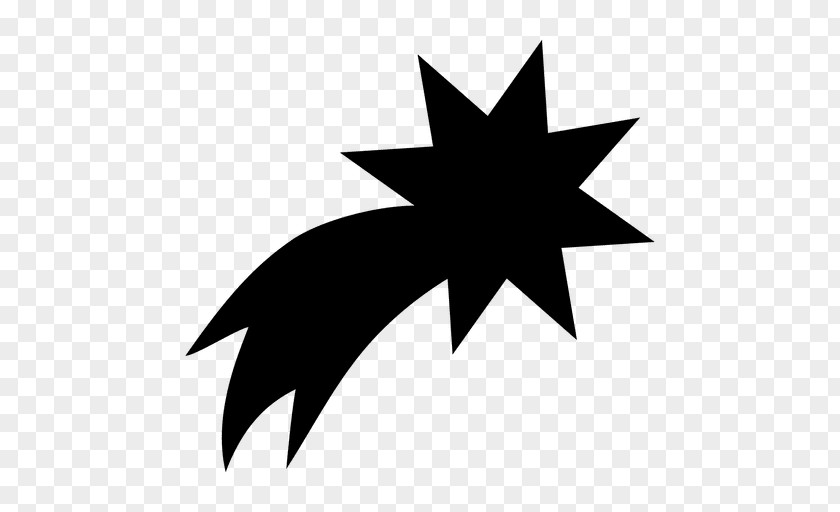 Shooting Star Silhouette Clip Art PNG