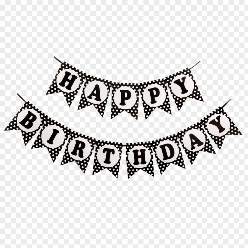Birthday Happy To You Bunting Party Banner PNG