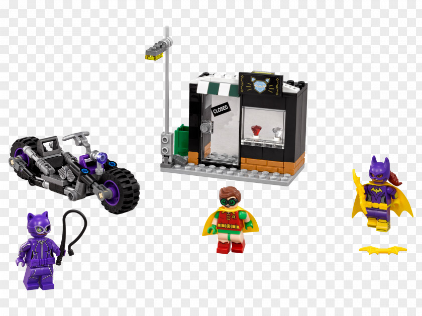 Catwoman LEGO 70902 THE BATMAN MOVIE Catcycle Chase Toy PNG