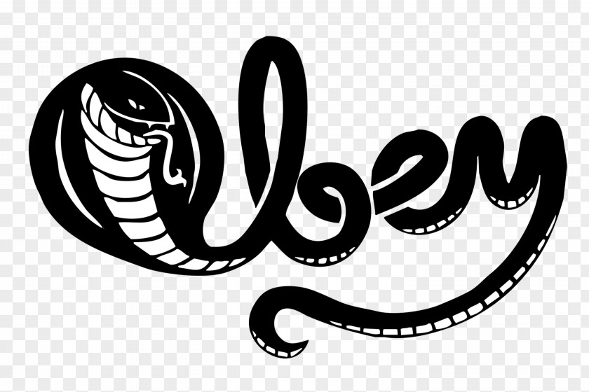 Curved Black Snake And White Cobra PNG
