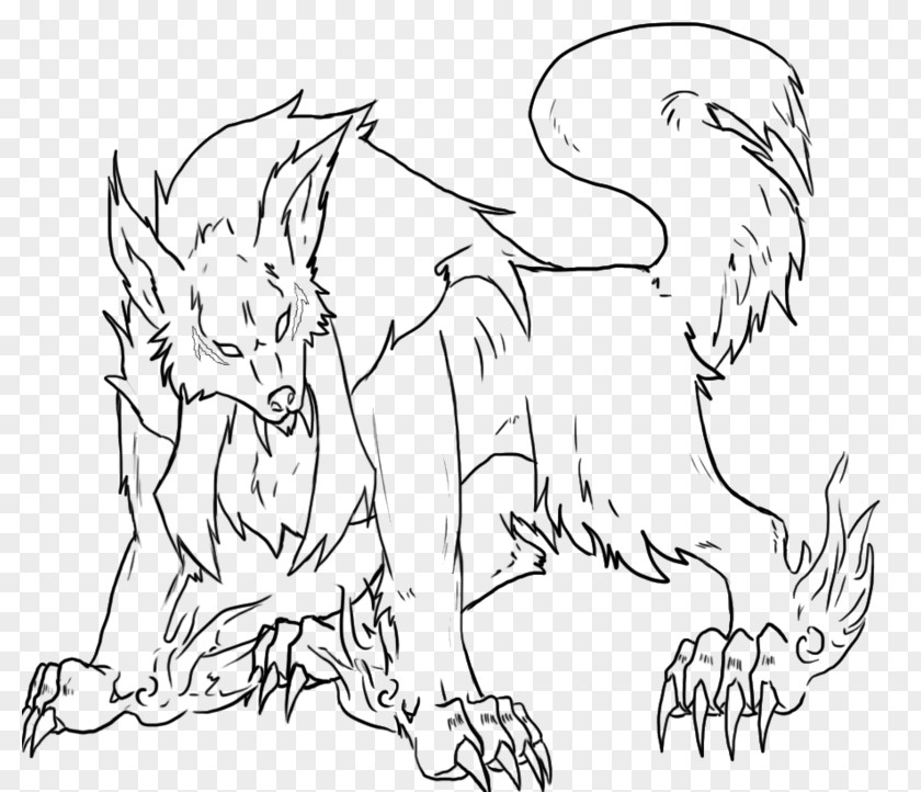 Dog Sesshōmaru Inuyasha Line Art Drawing PNG