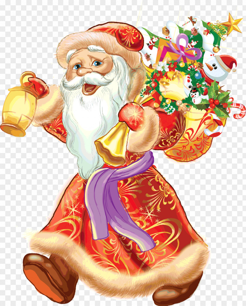 Happy Santa Ded Moroz Snegurochka Verse New Year Nursery Rhyme PNG