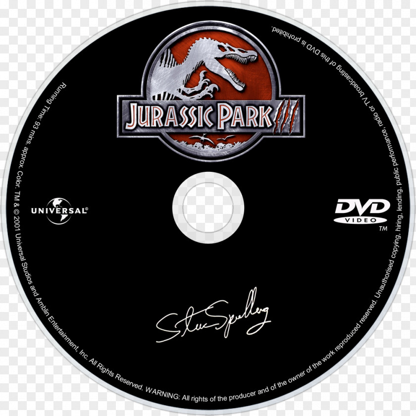 Label Collection YouTube Jurassic Park Film Director DVD PNG