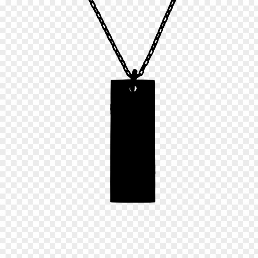 Pendant Necklace Chain Rectangle PNG