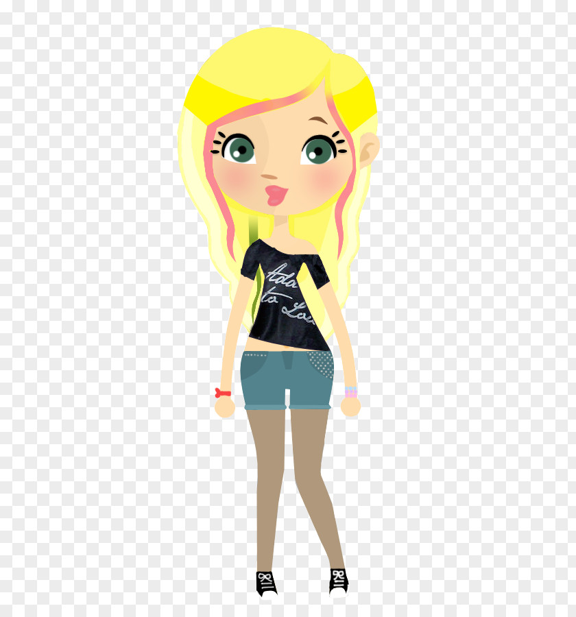 Avril Lavigne Doll Blond Human Hair Color PNG