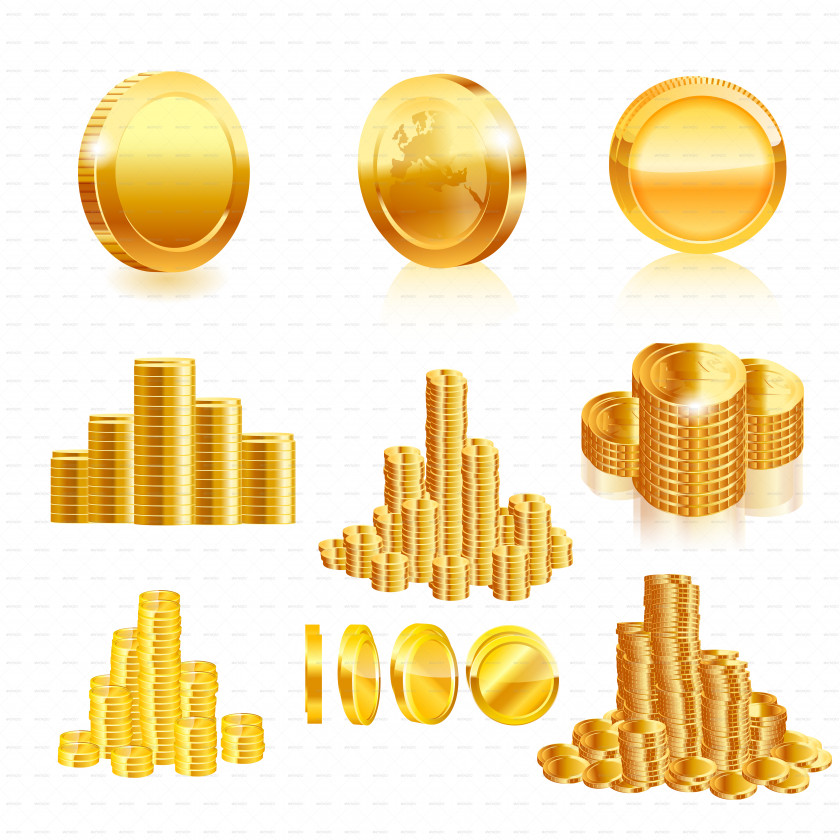 Coins Gold Coin Stock Photography PNG