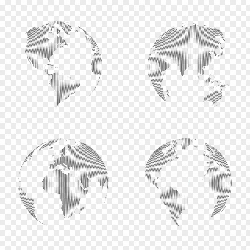 Earth Globe World Map Illustration PNG