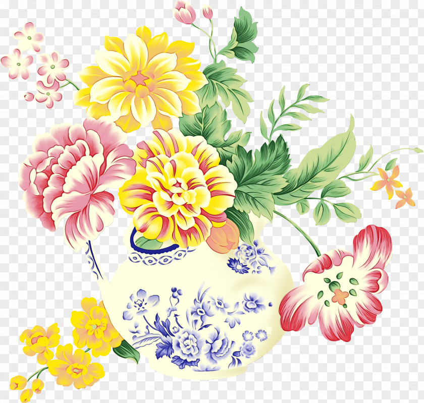 Exotic India Floral Vase Flower Design PNG