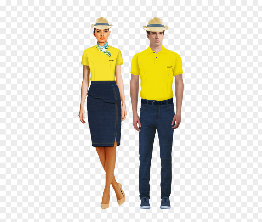 Flight Stewardess Uniform T-shirt Housekeeping Job Hotel PNG