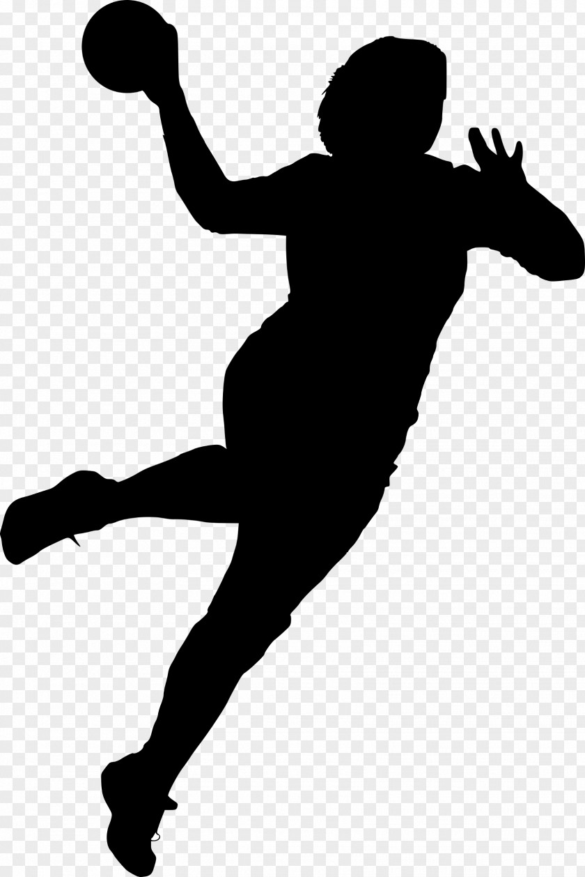 Handball Jumpman Silhouette Sport Clip Art PNG