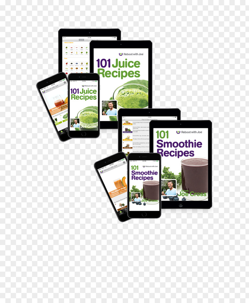 Juice 101 Recipes The Reboot With Joe Diet Smoothie Recipe Book: Plant-Based To Supercharge Your Life PNG