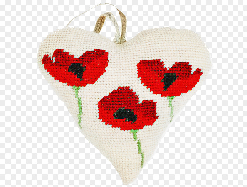 Love Coquelicot Embroidery Cross-stitch Heart Textile Craft PNG