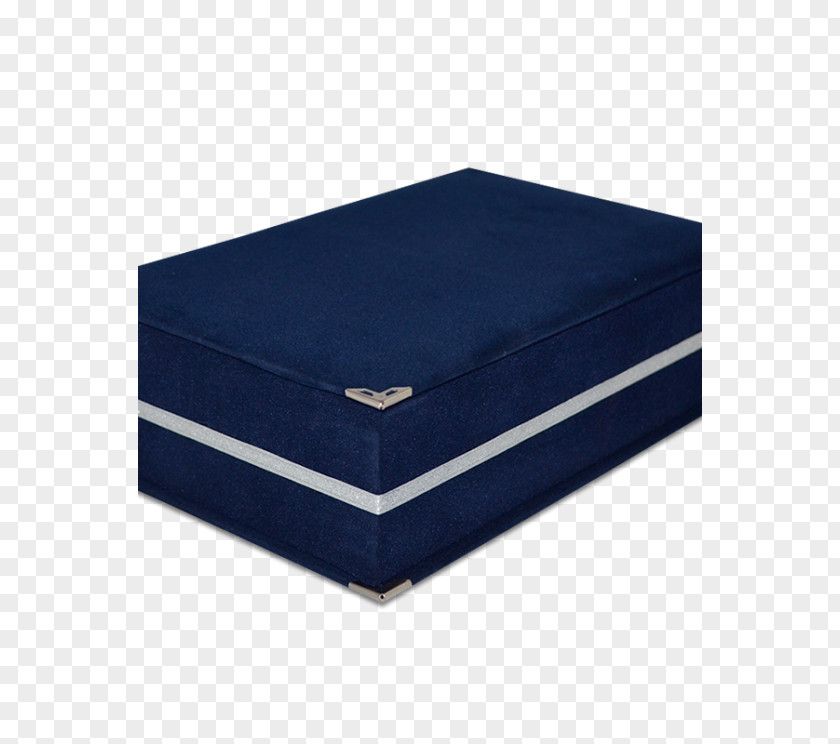 Mattress Bed Frame Box-spring Cobalt Blue Angle PNG