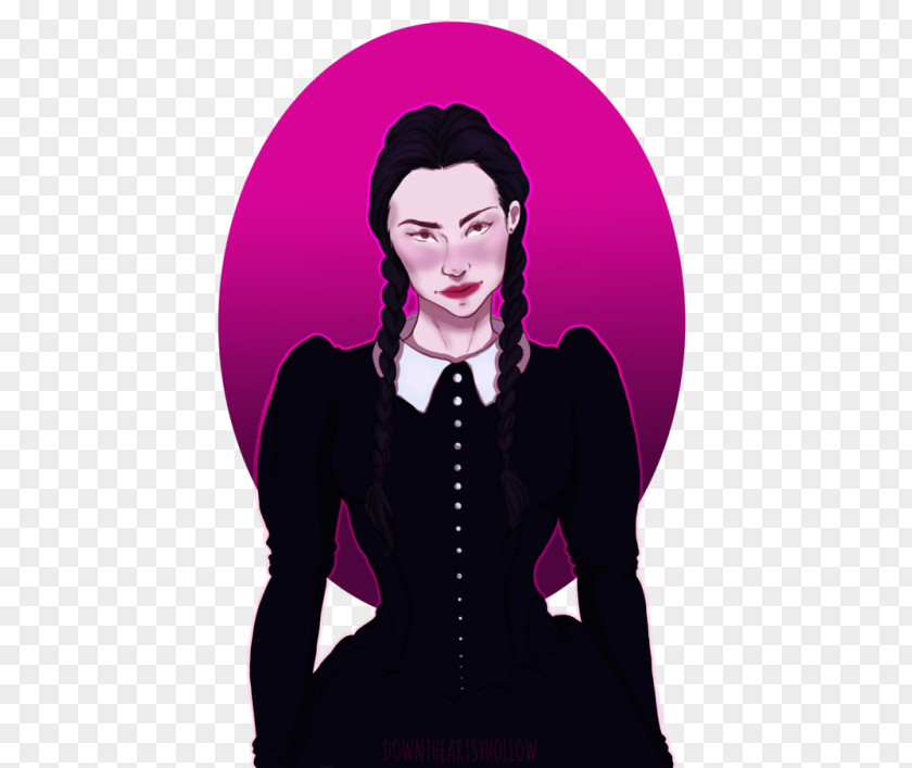 Wednesday Addams Carrie Hope Fletcher Éponine Black Hair Art PNG