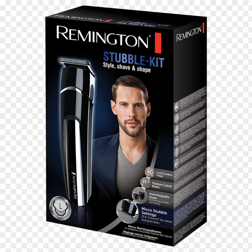 Beard Hair Clipper Remington MB4110 Stubble Kit Products Capelli PNG