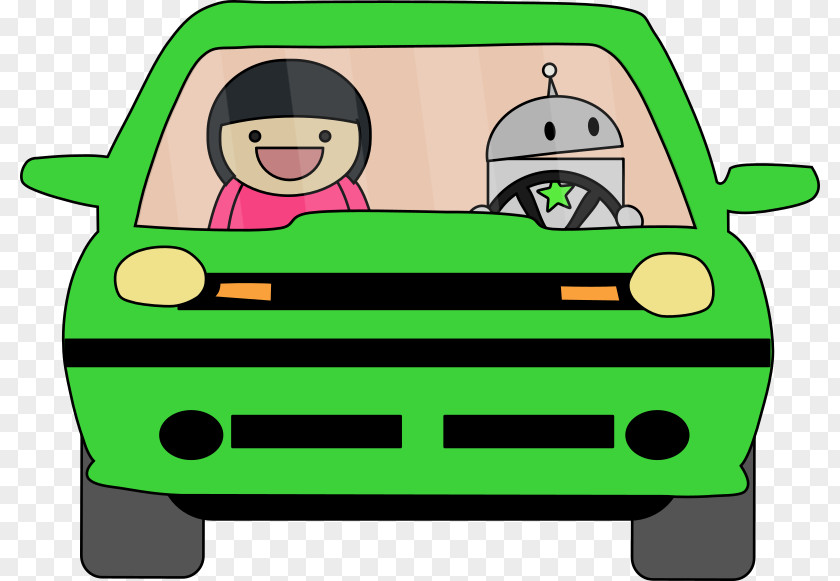 Car Autonomous Driving Robot Clip Art PNG