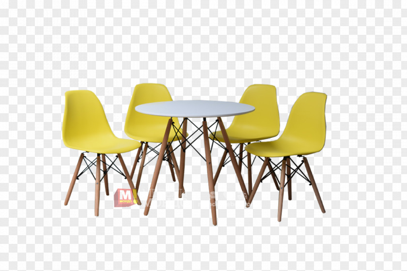 Chair Table Yellow Furniture Plastic PNG