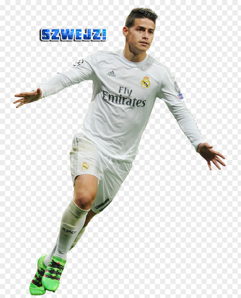 Football James Rodríguez Soccer Player Real Madrid C.F. Jersey PNG