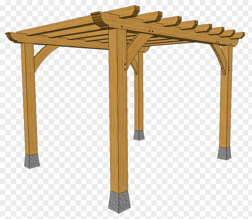 Gazebo Pergola Table Garden Furniture Porch PNG