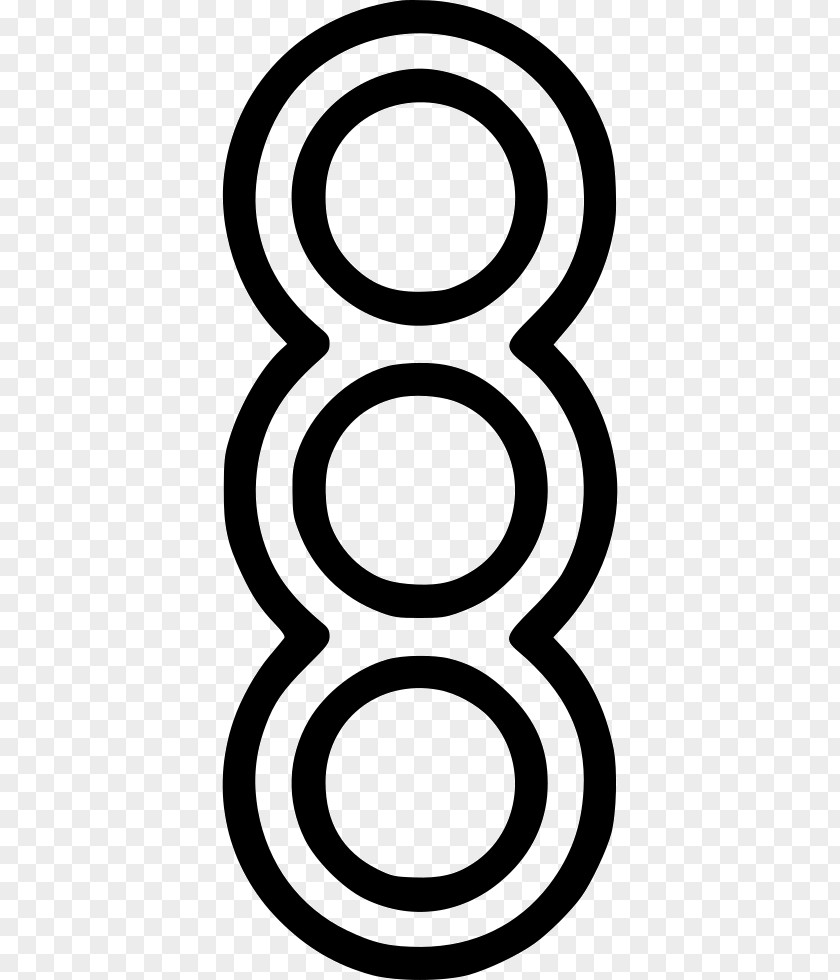 Circle White Number Clip Art PNG