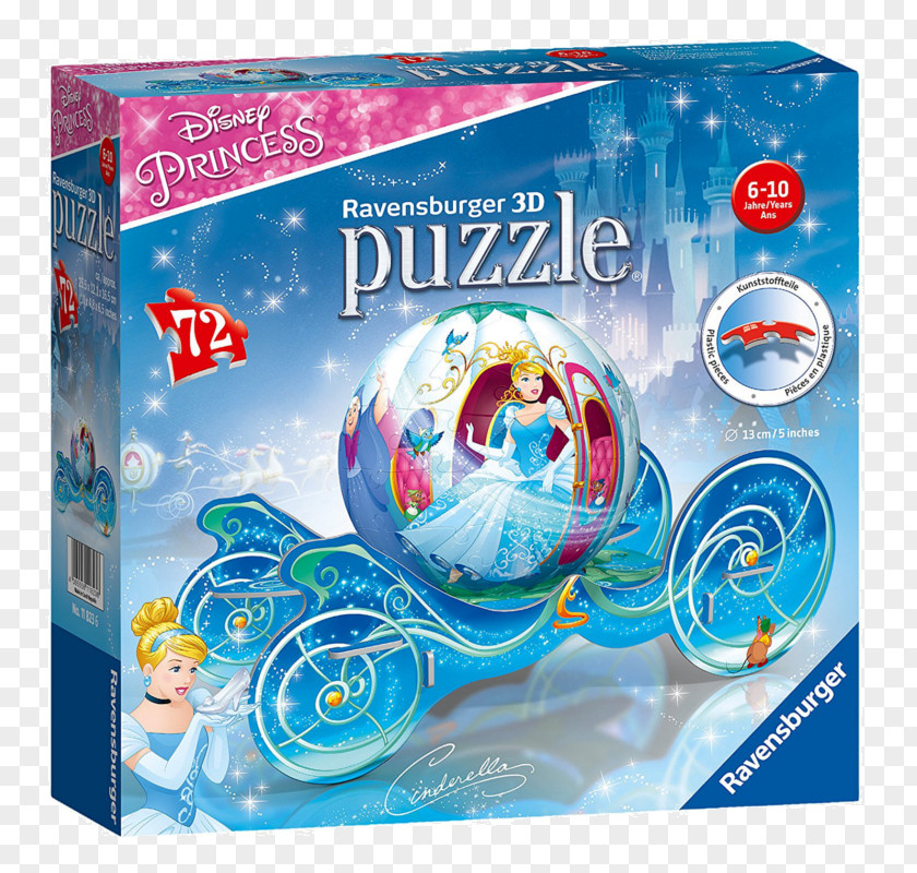 Disney Carriage Jigsaw Puzzles Cinderella Puzz 3D 3D-Puzzle Ravensburger PNG