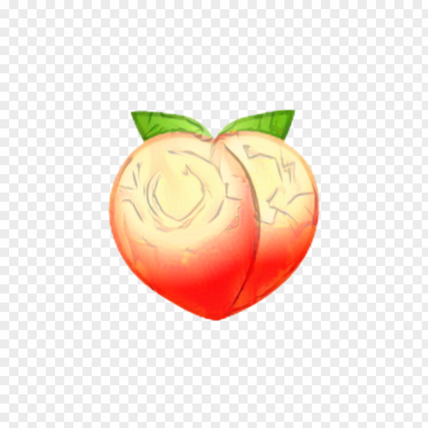 Logo Peach Leaf Heart PNG