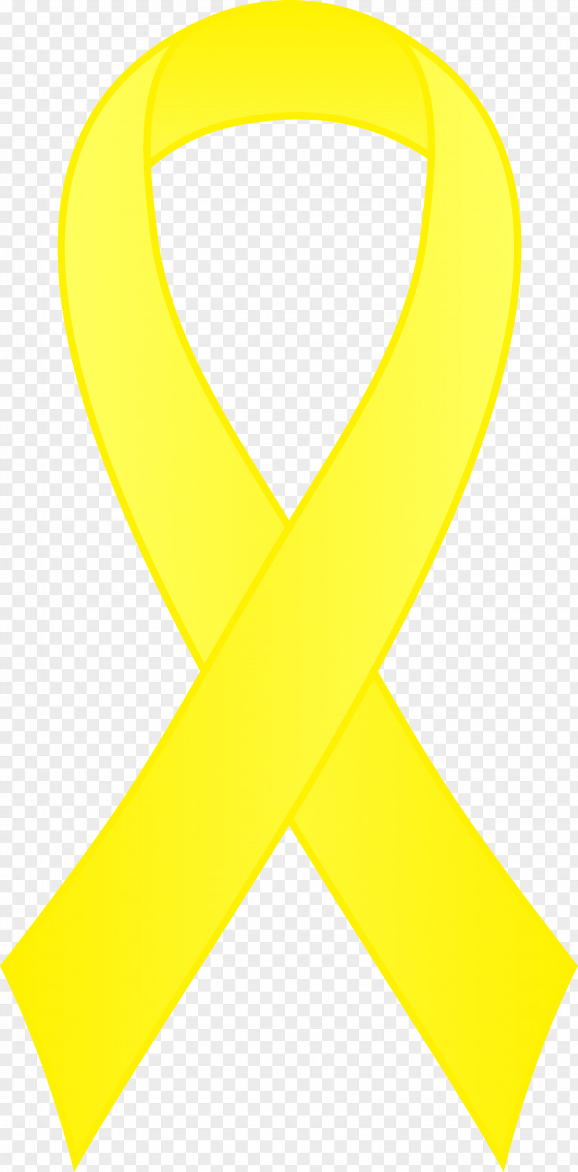Loop Ribbon Cliparts Awareness Yellow Clip Art PNG