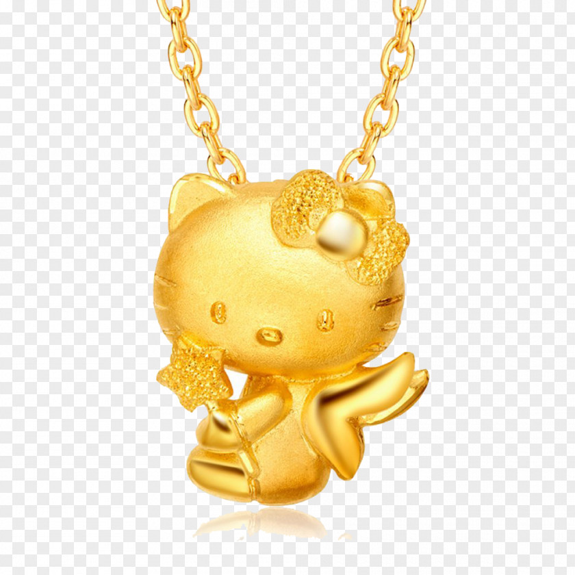 Cat Necklace Hello Kitty CTF Finance Centre Earring Chow Tai Fook PNG