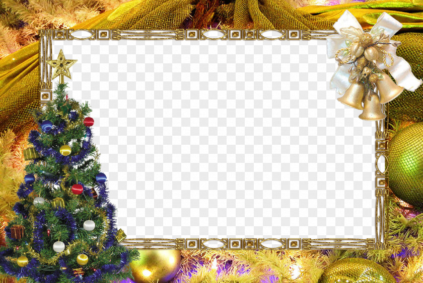 Christmas Border Image Santa Claus Picture Frame Clip Art PNG