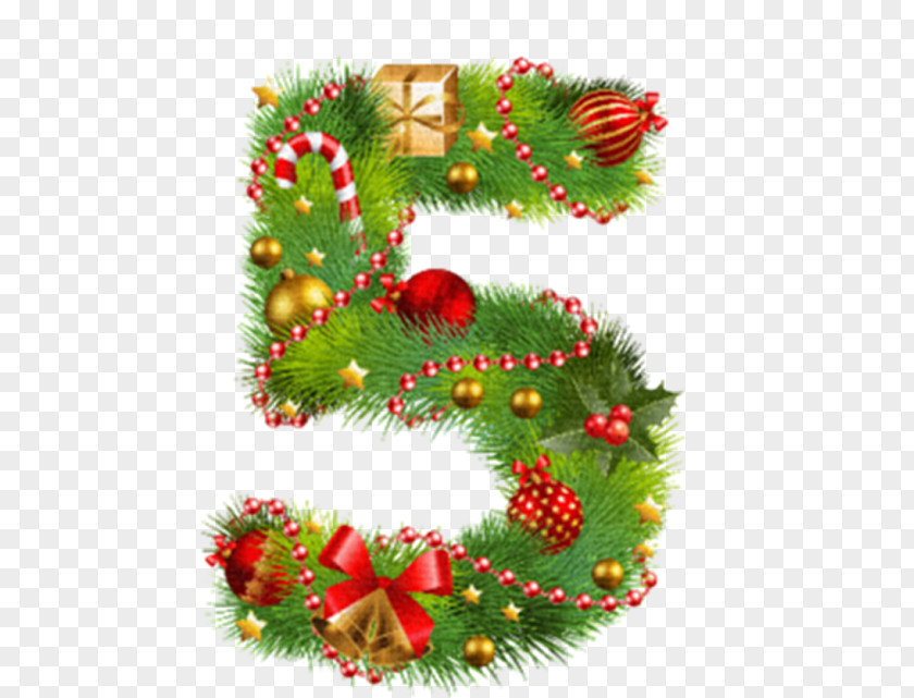 Christmas Fonts Numerical Digit Number Clip Art PNG