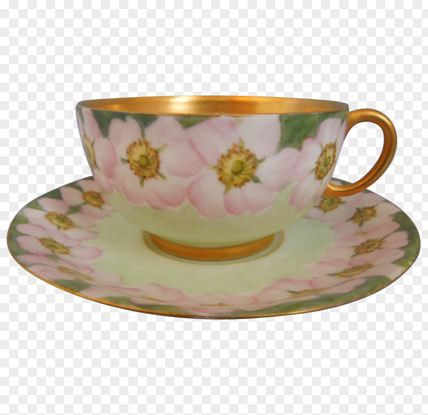 Cup Coffee Saucer Porcelain Tableware PNG