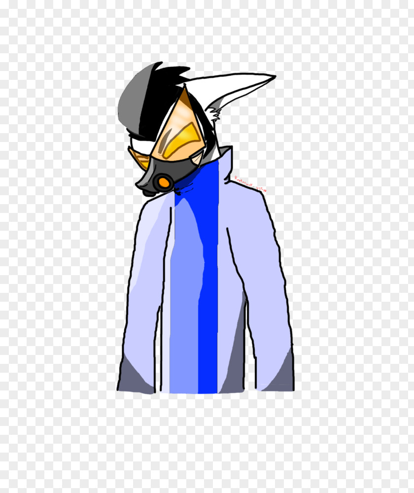 Penguin Cobalt Blue Headgear Clip Art PNG