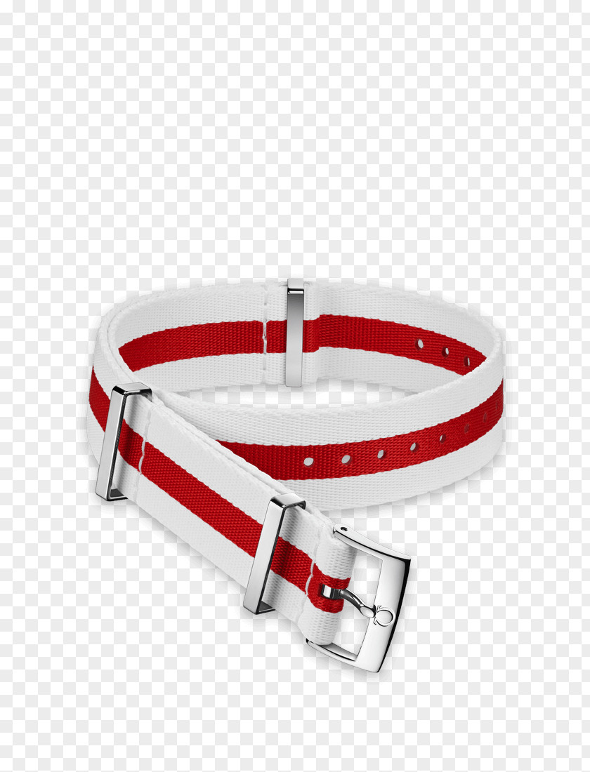 Red White Stripes Watch Strap Omega SA Bracelet PNG