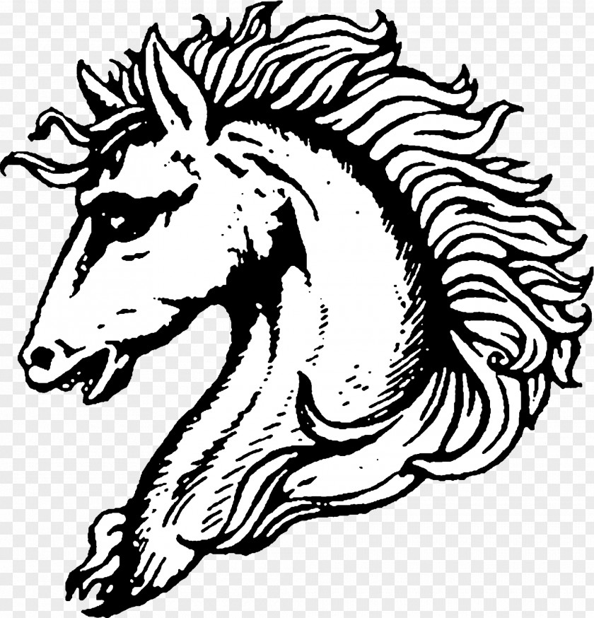 Unicorn Head Horse Mask Coat Of Arms Jousting Equestrian PNG