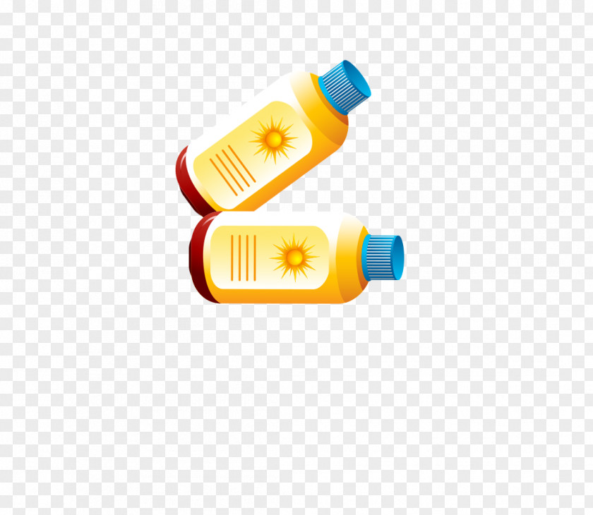 Bottle Child Material Yellow Font PNG