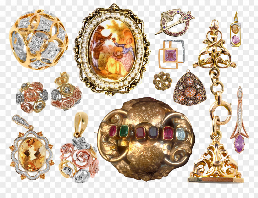 European And American Jewelry Gemstone Clip Art PNG