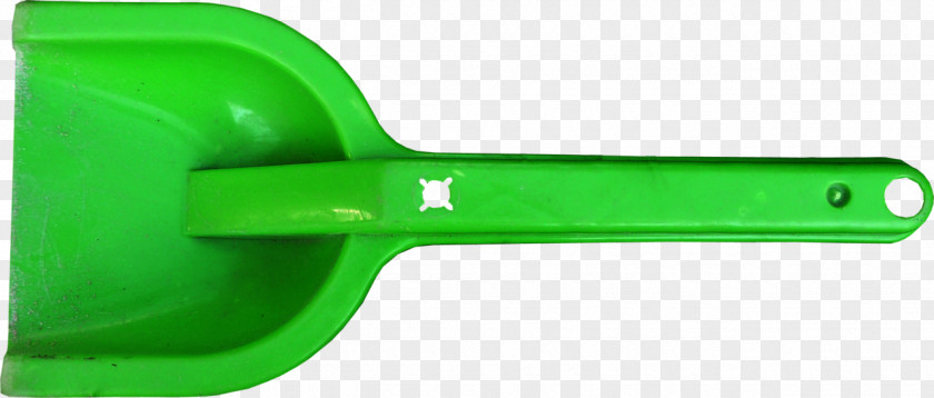 Green Children's Shovel Plastic Angle PNG