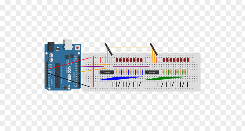 Led Circuit Arduino Relay Servomotor Electronics Lead PNG