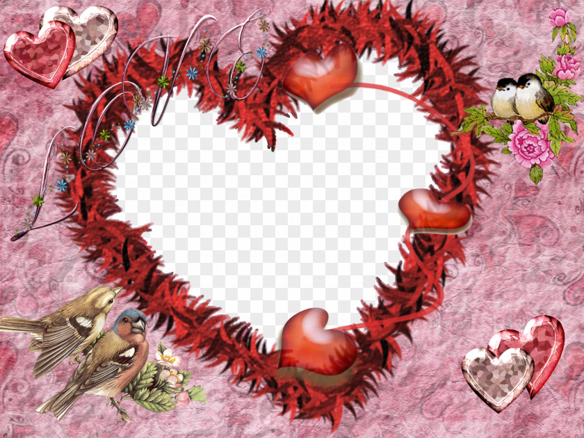 Photoshop Love Picture Frames Heart Romance Valentine's Day PNG