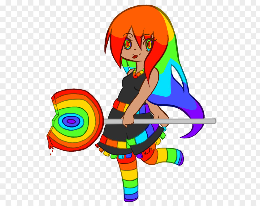 Rainbow Lollipop Clothing Accessories Character Cartoon Clip Art PNG