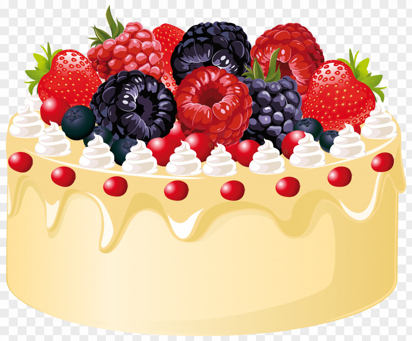 Fruit Dessert Cliparts Fruitcake Birthday Cake Christmas Clip Art PNG