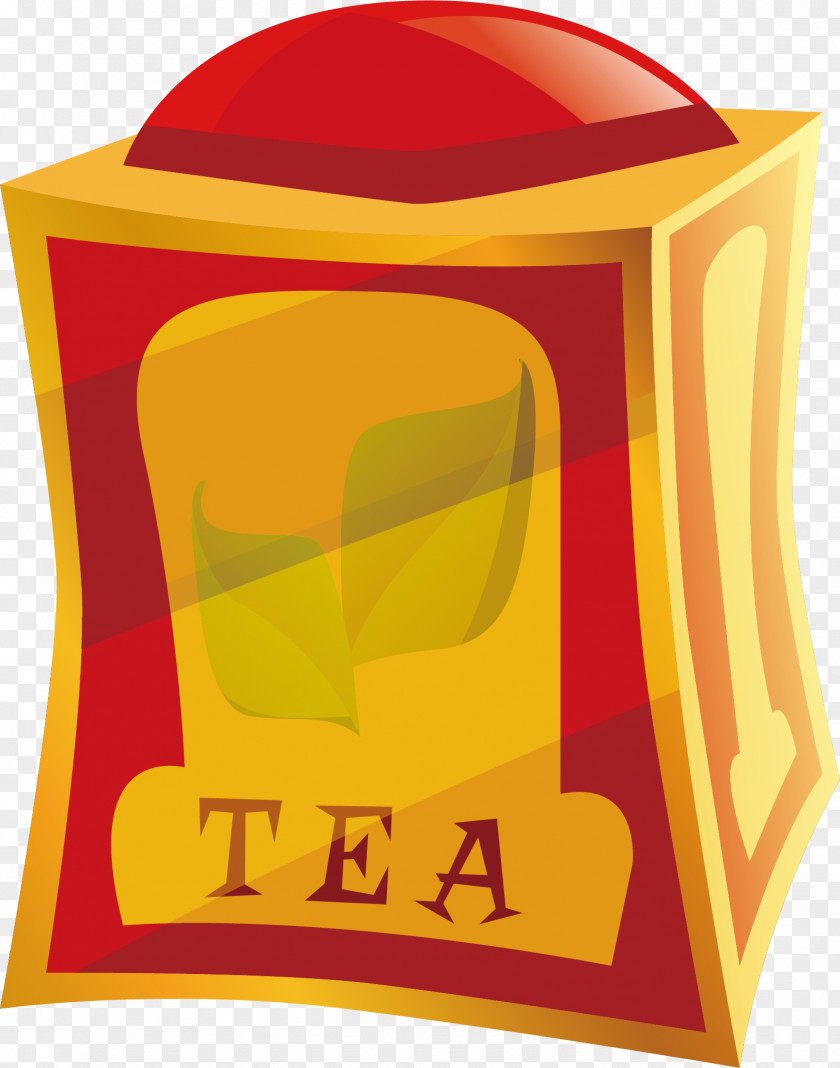 Vector Box Of Red Tea Green Clip Art PNG