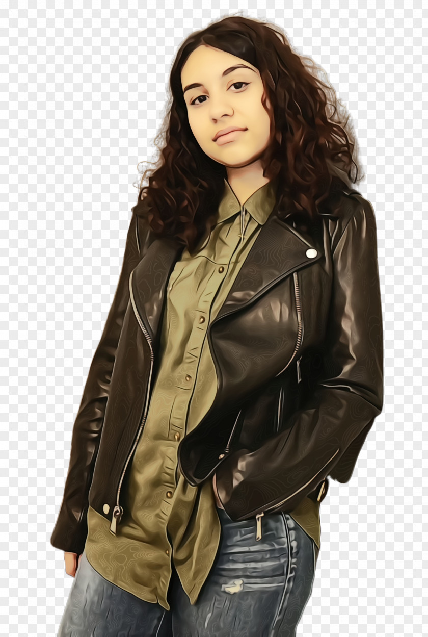 Alessia Cara Empire Polo Club Leather Jacket Coachella Valley Music And Arts Festival Singer PNG