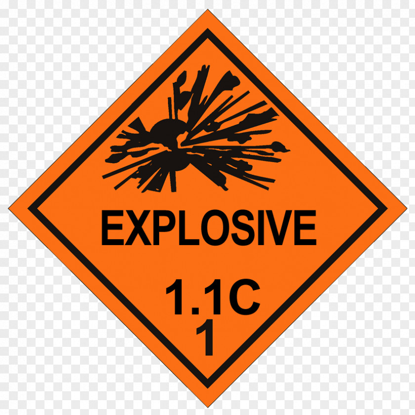 Explosive Stickers Dangerous Goods Placard Material Label Explosion PNG