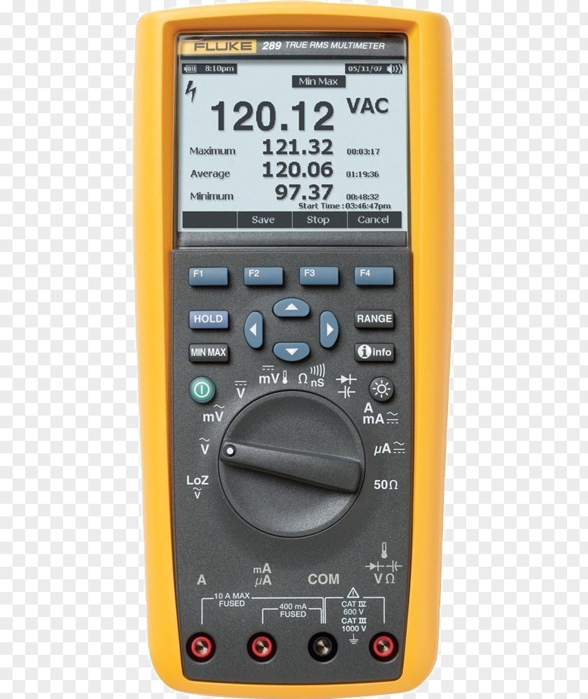 Fluke Corporation Digital Multimeter Electronics True RMS Converter PNG