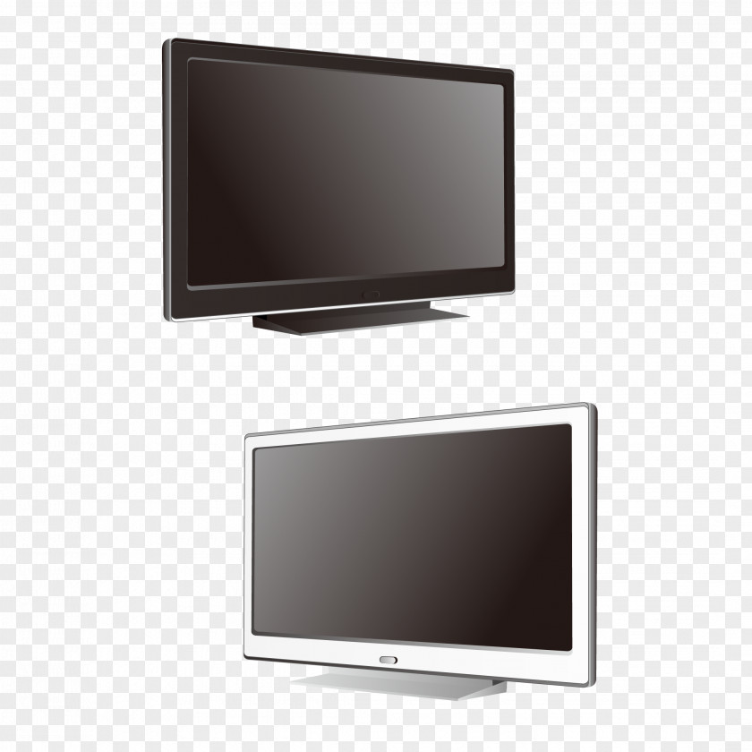 Room LCD TV Vector Television Set Flat Panel Display Computer Monitor Liquid-crystal PNG