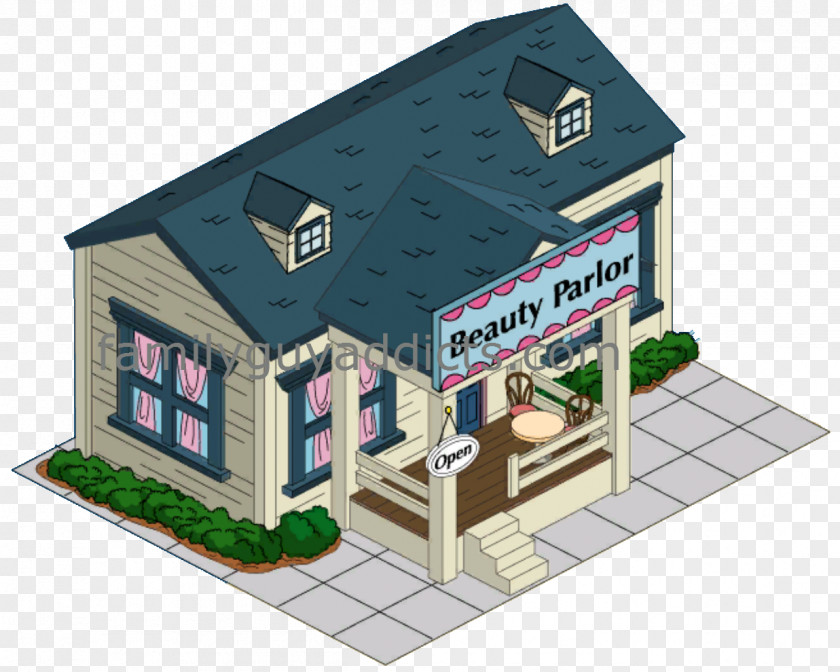 Beauty Parlor Roof Facade House PNG