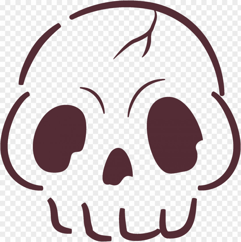 Ear Smile Skull Halloween PNG