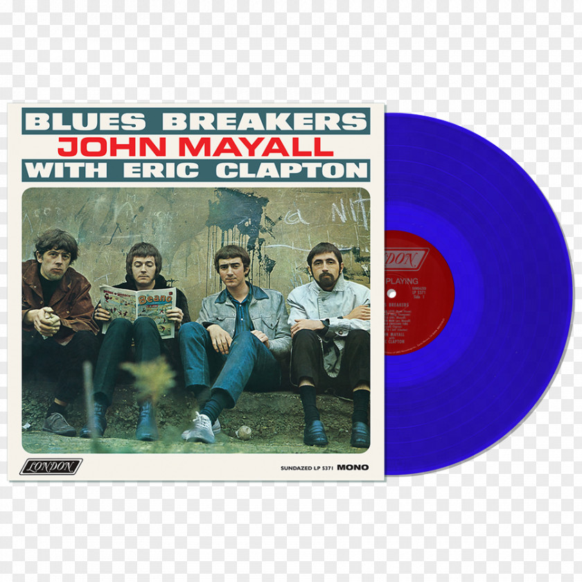 Eric Clapton 1993 Blues Breakers With John Mayall & The Bluesbreakers Rock Phonograph Record PNG